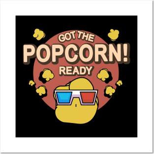 Got The Popcorn Ready 3D Vintage Style Posters and Art